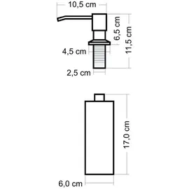 QLS Ausgussbecken 50,5 x 34,5 x 20 cm Grau