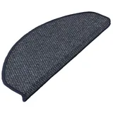 Floordirekt Karat Stufenmatte Ponto Pflegeleicht Blau 23,5 x 65 cm Halbrund