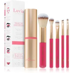 Luvia Cosmetics Prime Vegan Anniversary Pinselset mit Etui für die Reise