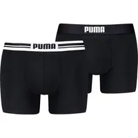 Puma 2P Everyday Placed Logo Boxer Schwarz Baumwolle Medium