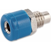 Econ connect Zwerg-Einbaubuchse, 2,6 mm, blau, Elektronikkabel + Stecker,