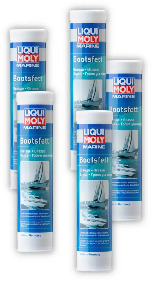 5x 400g LIQUI MOLY 25043 Schmiermittel Marine Bootsfett Schmierung Schiff Boot