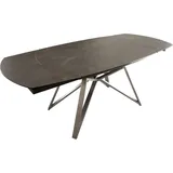 DeLife Carlow 130/200x95 cm Keramik Braun Edelstahl ausziehbar