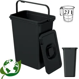Prosperplast Abfalleimer 23 l Schwarz