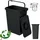 Prosperplast Abfalleimer 23 l Schwarz