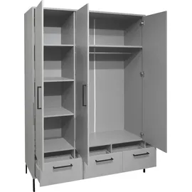 Mäusbacher Kleiderschrank Olaf 148 x 195 cm Holzwerkstoff Kreidegrau matt lack