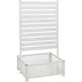 MCW Beet mit Rankgitter 158 x 90 x 75 cm Weiß