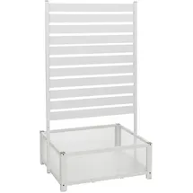 MCW Beet mit Rankgitter 158 x 90 x 75 cm Weiß