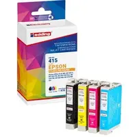 Edding EDD-415 schwarz, cyan, magenta, gelb Druckerpatronen kompatibel zu