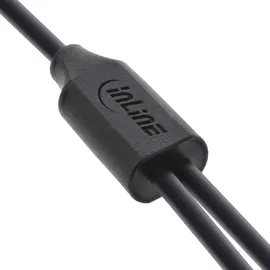 InLine USB-A auf 2x USB-C 2 m Schwarz
