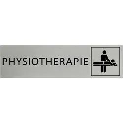 CombiCraft Aluminium Türschild Physiotherapie 165x45mm mit 3M-Tape