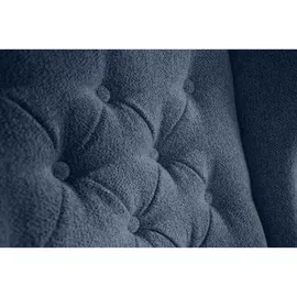 beautysofa Chesterfield-Sessel, Blaugrau, Textil, 1-Sitzer, 82x102x92 cm, Wohnzimmer, Sessel, Ohrensessel