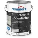 Remmers PU Beton- und Bodenfarbe, lichtgrau, seidenmatt, 5 Liter, Betonfarbe, für Beton/Estrich/Zementfaserplatten, belastbar und chemikalienbeständig