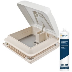 Fiamma Dachfenster Fiamma Vent 28 x 28 cm weiß Dachhaube Dachluke