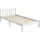 Homcom Bettrahmen Holzbett mit Lattenrost, 208 x 96 cm Bettgestell mit Kopfteil, Einzelbettgestell für Schlafzimmer,