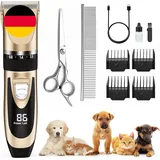 Sjpzwcrl Hundeschermaschine Profi Schermaschine Hund Katze, Wiederaufladbarer Ka