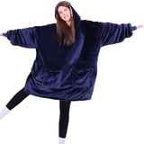 PanxHome Hoodie Decke, 480GSM Tragbare Hoodie Decke, Decke mit Ärmeln, Warm Kuscheldecke mit Ärmeln, EinheitsgrößE XL-5XL, Kuscheldecke Weich Lazy