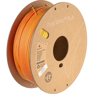 Polymaker PolyLite Silk PLA Dual Color, Filamentgröße: 1.75mm, Gewicht: 1 kg, Farbe: Beluga Silver-Blue