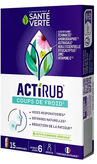 Santé Verte Actirub® Rhume et infection 15 pc(s) comprimé(s)