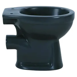 Sanicomfort Stand-WC mit WC-Sitz Grau spülrandlos