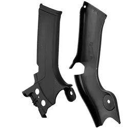 POLISPORT Rahmenabdeckung Schwarz Kawasaki KX450F, schwarz