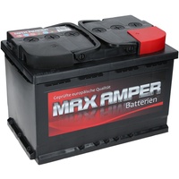 MAX AMPER Starterbatterie 12V 74 Ah 640A ersetzt 66Ah 68Ah 70Ah 72Ah 74Ah 80Ah