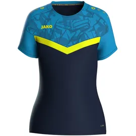 Jako T-Shirt Iconic marine/JAKO blau/neongelb 128