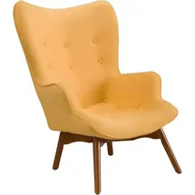 JV Möbel Lounge Sessel Textil 72 x 86 x 80 cm Gelb/Orange