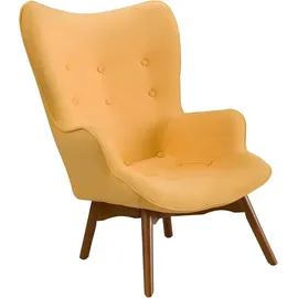 JV Möbel Lounge Sessel Textil 72 x 86 x 80 cm Gelb/Orange