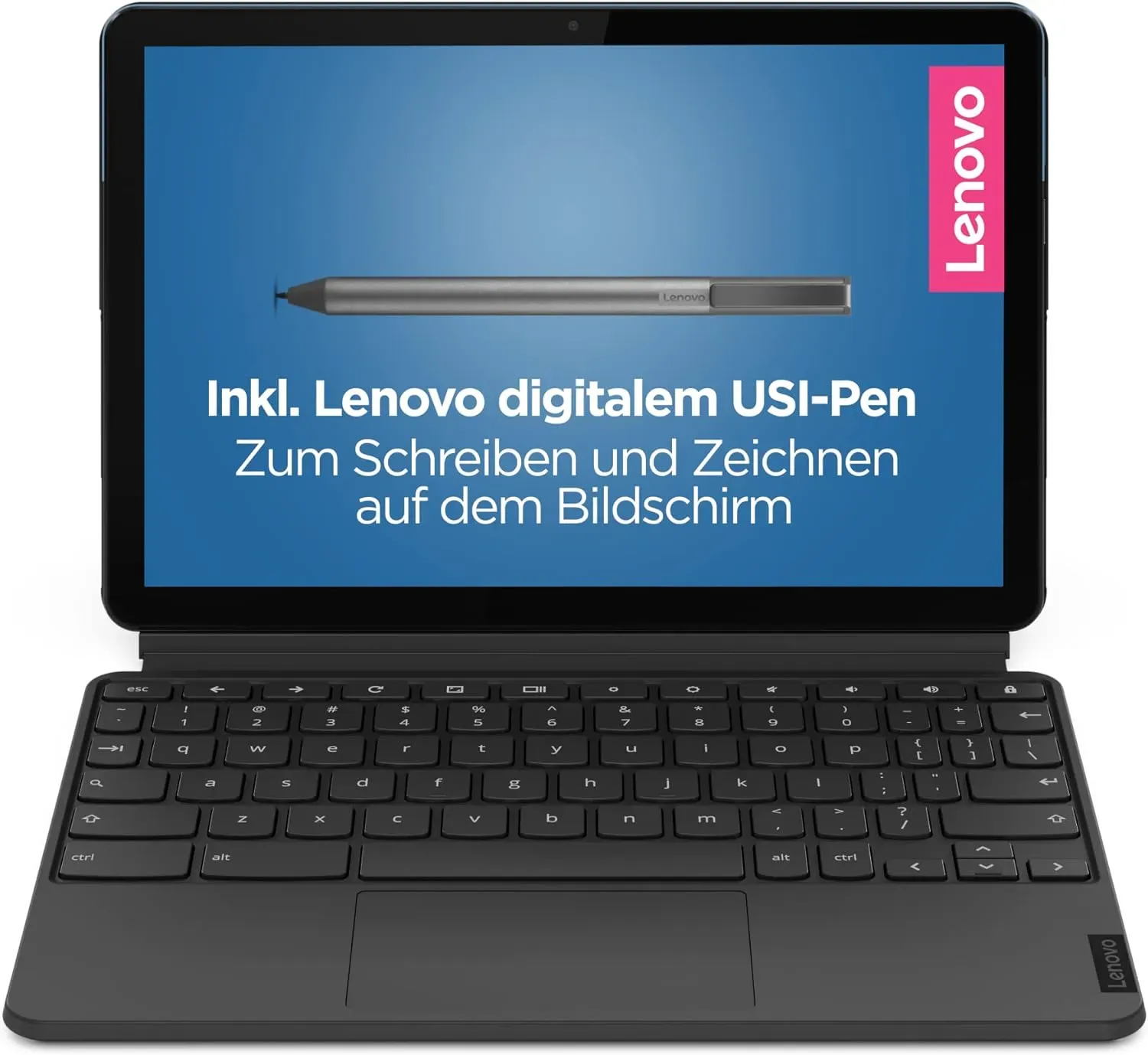 Lenovo IdeaPad Duet 64GB [10,1" WiFi only, inkl. Keyboard Dock & Pen] schwarz | Zustand: Neu & original versiegelt
