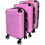 Hti-Living Wave Koffer-Set 3-tlg. rosa/pink
