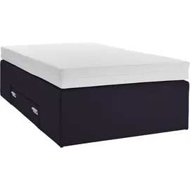 Westfalia Schlafkomfort Boxspringbett 120 x 200 cm Schwarz