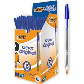 BIC Cristal Blau Stick-Kugelschreiber Medium 50 Stück(e)