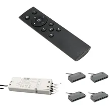 Kalb Material Für Möbel 4-Kanal-Funkfernbedienung für 12V LED Beleuchtung Schaltsystem stufenlos dimmbar max. 60W