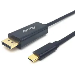 equip USB Kabel Type-CTM Stecker -></noscript> Displayport 1.2 Stecker 4K/60Hz 2m, schwarz