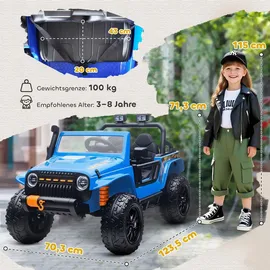 aiyaplay Elektroauto 12V Kinderauto Blau