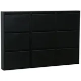 VCM Pisa 152 x 106 x 16 cm schwarz / schwarz