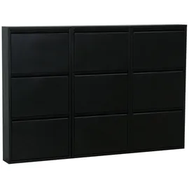 VCM Pisa 152 x 106 x 16 cm schwarz / schwarz