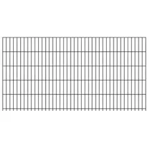GAH Alberts Alberts Doppelstab-Gittermatte 2 m 100 hoch cm Typ 6/5/6 anthrazit