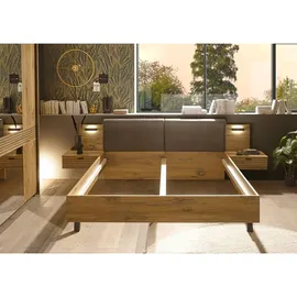 Möbel Boss Trattino 180 x 200 cm Braun/Grau
