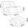 [en.casa] Bodensessel Kodsø Cord 75 x 90 x 100 cm Grün mit Hocker