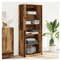 VidaXL Kleiderschrank Altholz-Optik 80x50x200 cm Holzwerkstoff