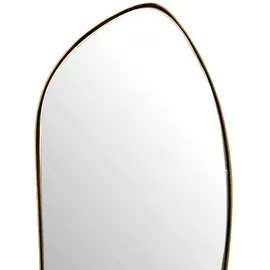 Wohnling Mid.you Wandspiegel Gold, Glas, Freiform, 33x90x2.5 cm senkrecht und waagrecht montierbar, Spiegel, Wandspiegel