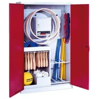 C+P Sportgeräteschrank mit Vollblech-Flügeltüren (Typ 1), HxBxT 195x120x50 cm,