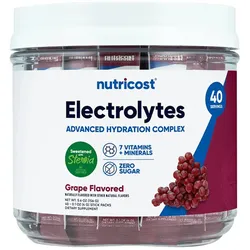Nutricost Electrolytes Hydration Stick Packs (156 g, Traube)