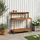 vidaXL Umtopfbank 111,5 x 48,5 x 107 cm Massivholz beige/braun