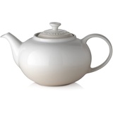 Le Creuset Klassische Teekanne aus Steinzeug, 1,3 Liter, für 3–4 Tassen, Meringue,