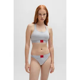 Hugo Bralette-BH BRALETTE PAD.RED LAB mit aufgesticktem HUGO BOSS Logo grau S