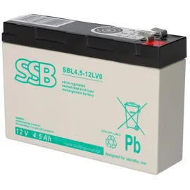 SSB Battery Bleiakku 12V 4500 mAh 4 St.