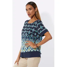 CREATION L Mesh-Shirt Blau 36